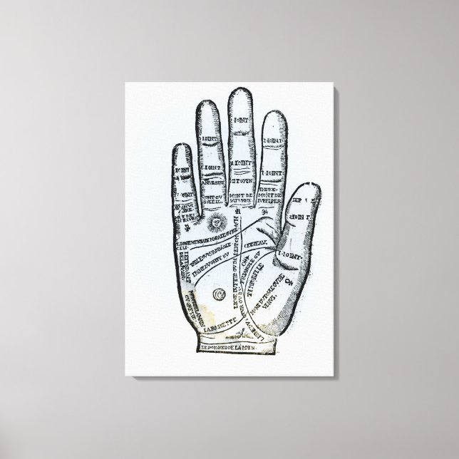 Palmistry Canvas Print (Front)
