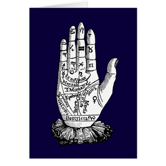 Palmistry Chart, 1885 Cards (Front)