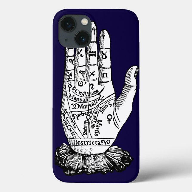 Palmistry Chart, 1885 Case-Mate iPhone Case (Back)