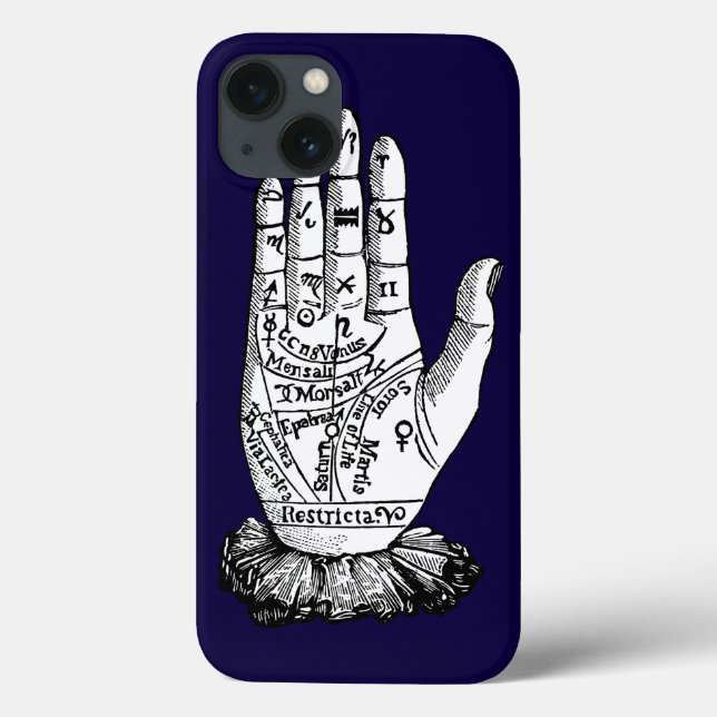 Palmistry Chart, 1885 Case-Mate iPhone Case (Back)