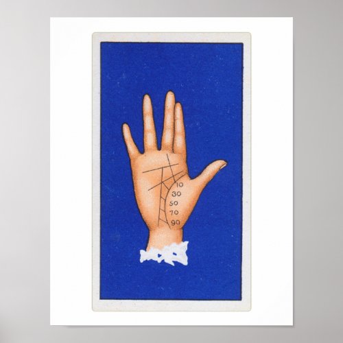 Palmistry Hand Reading The Life Line Poster