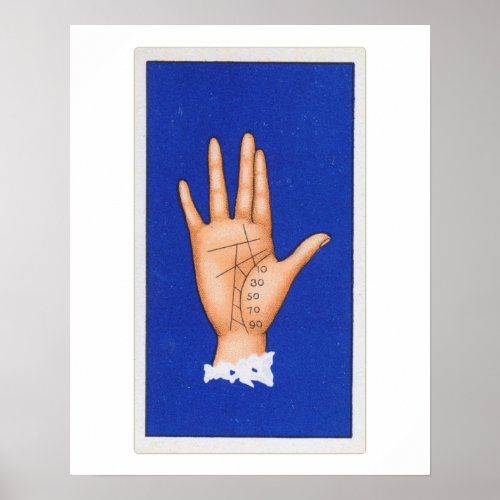 Palmistry Hand Reading The Life Line Poster