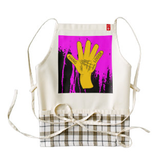 Palmistry Hang Loose Zazzle HEART Apron