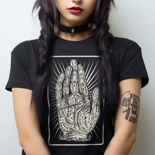 Palmistry Mystic Fortune Tarot Mystic Esoteric T-Shirt