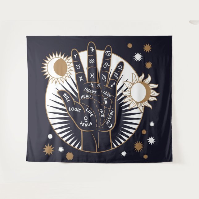 Palmistry Tapestry (Front (Horizontal))