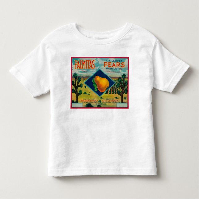 Palmitas Pear Crate LabelAntelope Valley, CA Toddler T-shirt (Front)