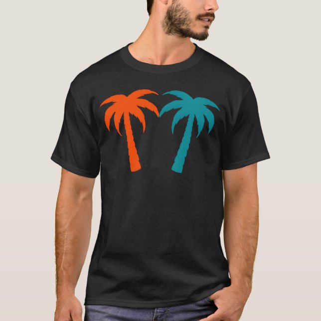 Palmreesropical Vacation funny T-Shirt (Front)