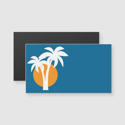 Palms and orange sun (Front/Back)