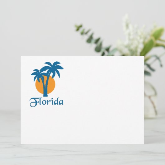 Palms and orange sun (Standing Front)