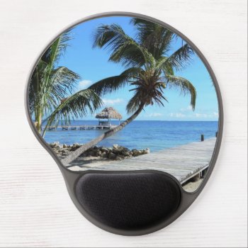 Palms And Pier Gel Mouse Pad by TristanInspired at Zazzle