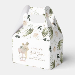 Palms and Prosecco bridal shower Cheers, Darling! Favor Boxes
