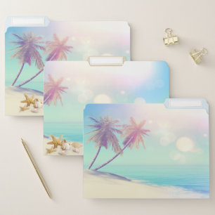 Palms Beach Seashells File Folder