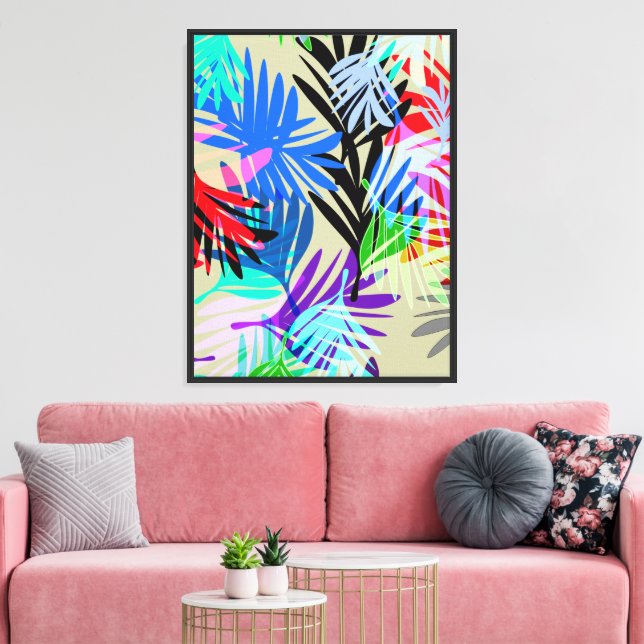 Palms Canvas Print (Insitu(LivingRoom))