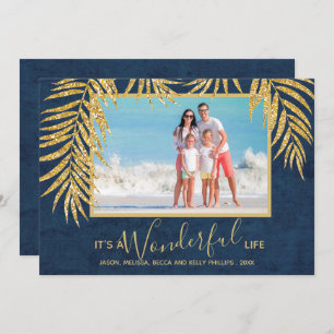 Palms Christmas Photo Holiday Card