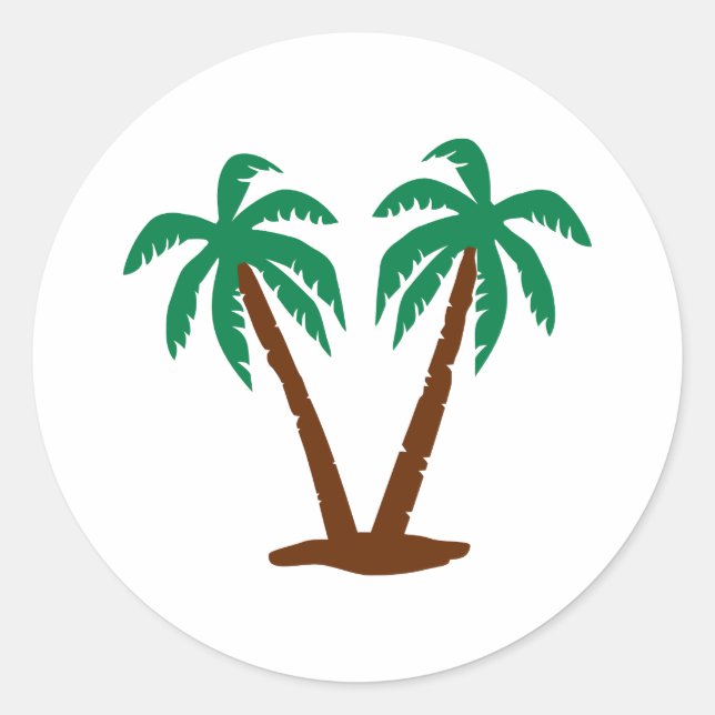 Palms Classic Round Sticker (Front)