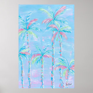 Palms in Color Palm Tree Print - Just Dahl