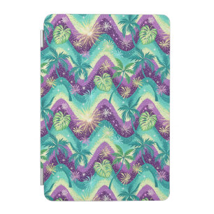 Palms in green and purple iPad mini cover
