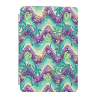 Palms in green and purple iPad mini cover