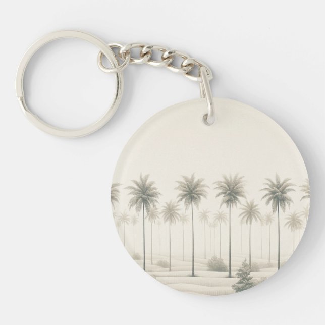 Palms in Miami "Just Another Day in Paradise" Keychain (Front)