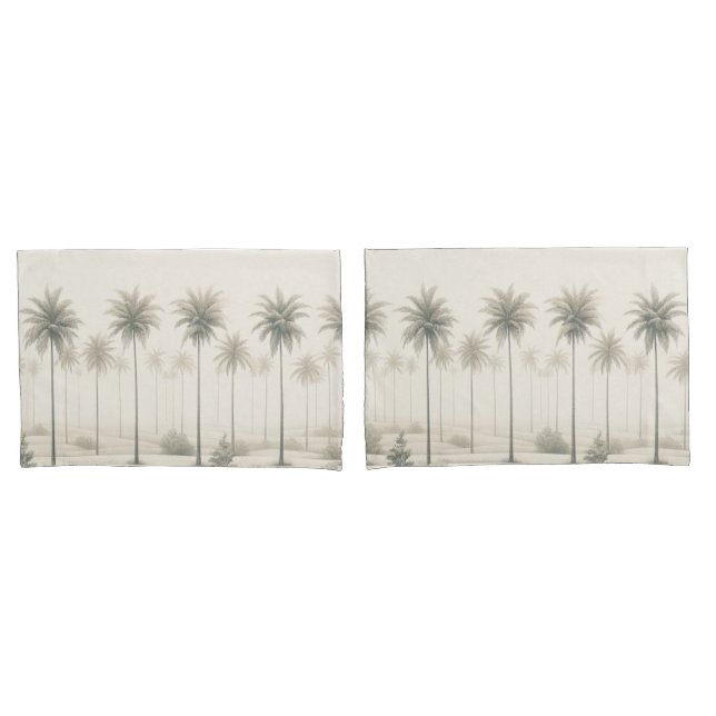 Palms in Miami "Just Another Day in Paradise" Pillow Case (Front-Set)