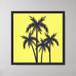 Palms of Yellow Canvas Print