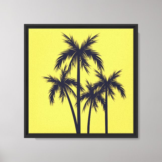 Palms of Yellow Canvas Print (Front)