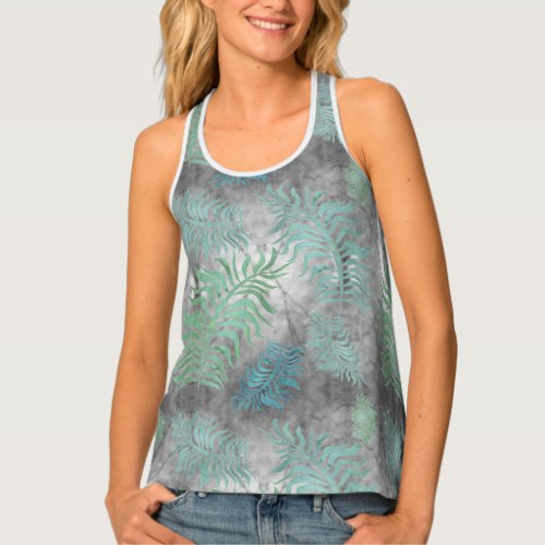 Palms R7 Womens All_Over Print Racerback Tank Top