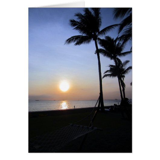 palms sunset manila cards (Front)