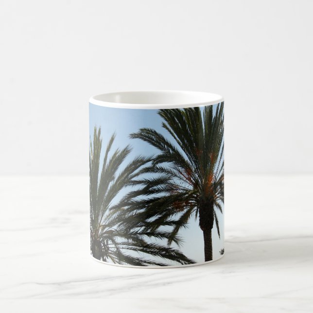 Palms Trees Photo White Mug (Center)