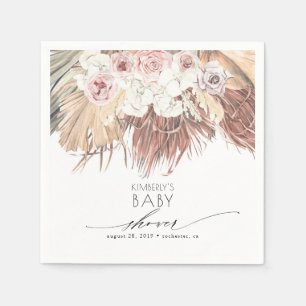Palms Tropical Boho Baby Shower/ Bridal Shower Napkins