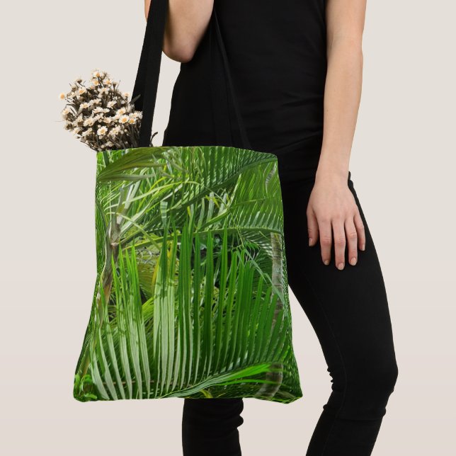 PalmTrees Jungle Tote Bag (Close Up)