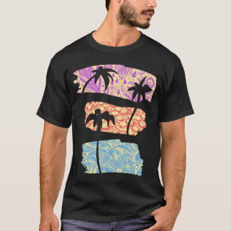 Palmtrees Paintbrushes  T-Shirt