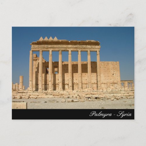Palmyra Bell Temple Roman Ruins Anscient Syria Postcard