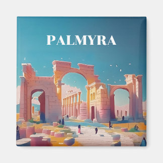 PALMYRA SYRIA RUINS مدينة تدمر تاريخ سوريا   MAGNET