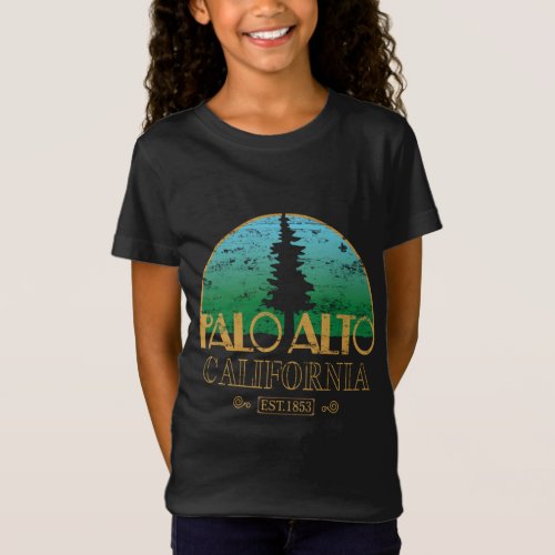 Palo Alto California CA El Palo Alto Tree T_Shirt