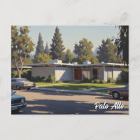 Palo Alto Vintage Postcard