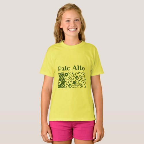 Palo Alto with decorative details name of city T_Shirt