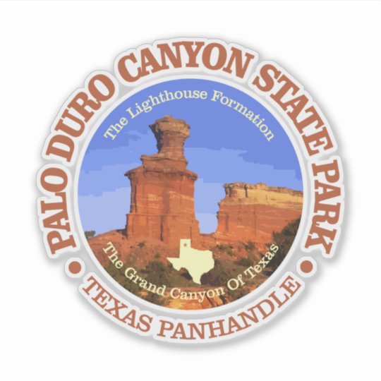 Palo Duro Canyon SP Sticker | Zazzle.com