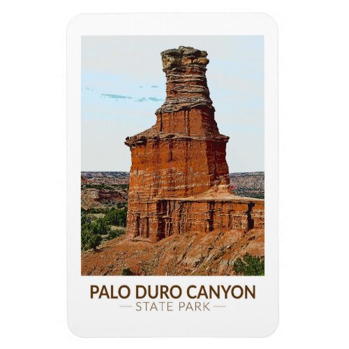 Palo Duro Canyon State Park Texas Art  Magnet