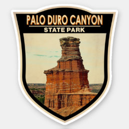 Palo Duro Canyon State Park Texas Art Sticker