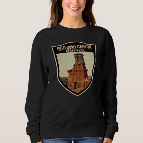 Palo Duro Canyon State Park Texas Art   Sweatshirt