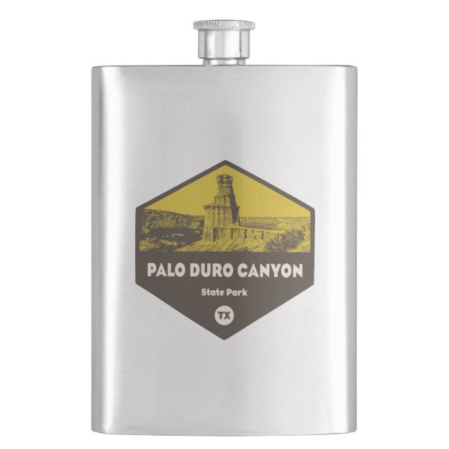 Palo Duro Canyon State Park Texas Flask (Front)