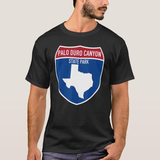 Palo Duro Canyon State Park Texas Highway Vacation T-Shirt (Front)