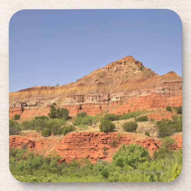 Palo Duro Canyon, Texas.  Successive rock layers Drink Coaster (Front)