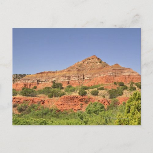 Palo Duro Canyon Texas  Successive rock layers Postcard