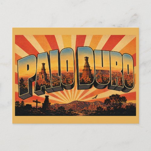 Palo Duro TX Canyon Hoodoos Rock Art Postcard