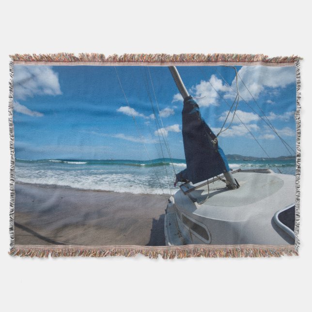 Palo Seco Beach Throw Blanket (Front)