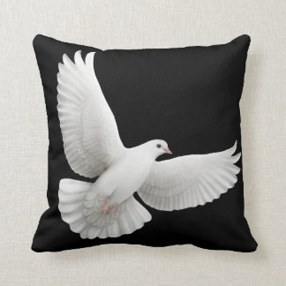 Paloma Flying White Dove Pillow