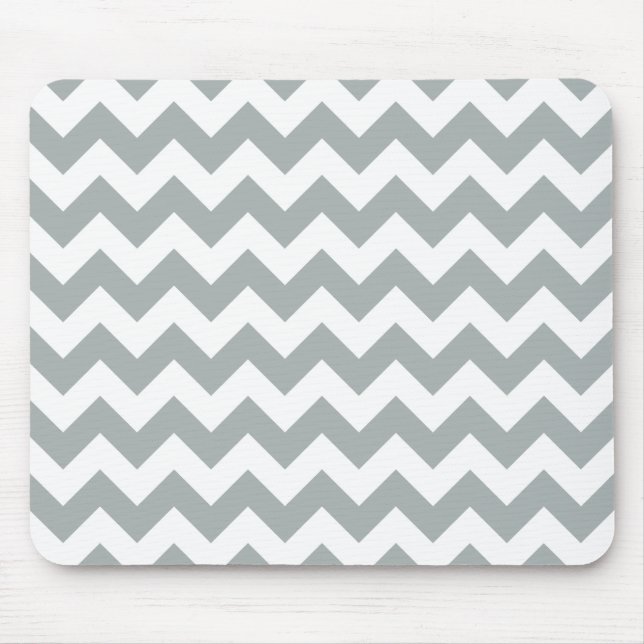 Paloma Gray Chevron Zigzag Mouse Pad (Front)