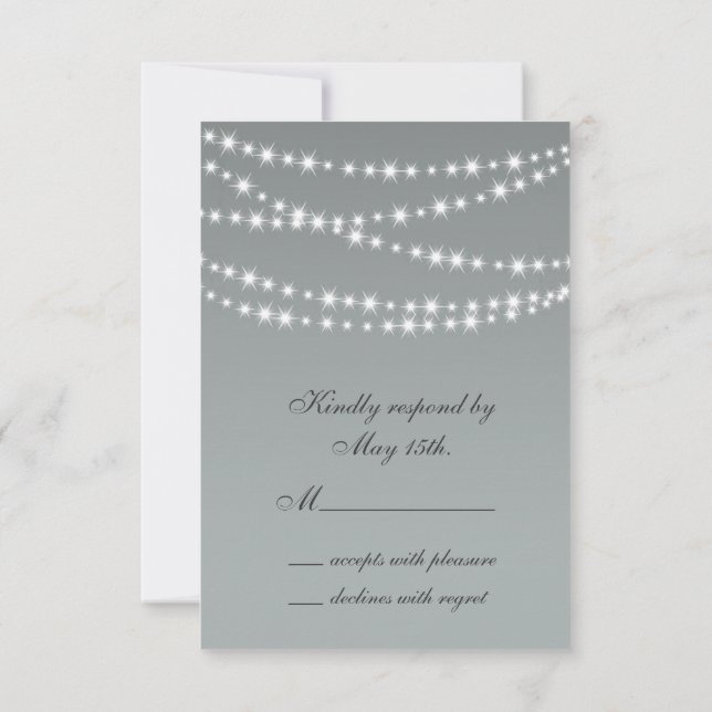 Paloma Gray Twinkle Lights RSVP Card (Back)